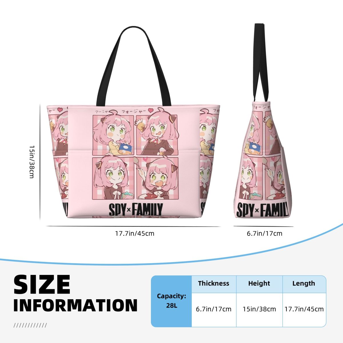 Spy X Family Anya Forger Beach – обзор и цена Yoga Fitness Tote