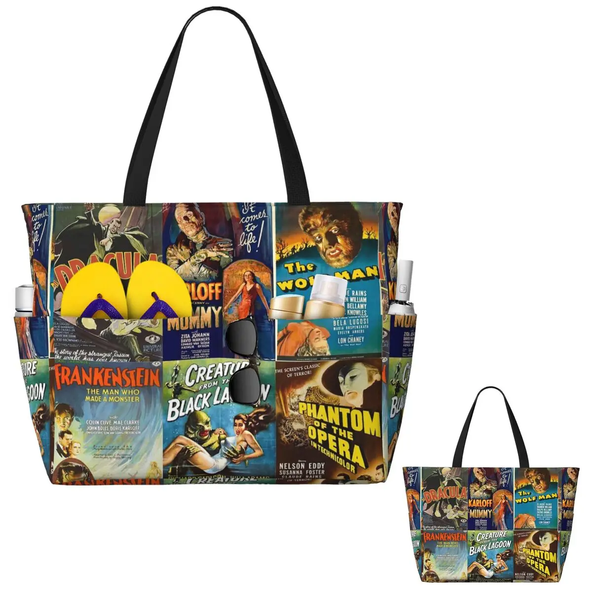 Universal Monsters Beach Tote  – обзор и цена Yoga Fitness Tote