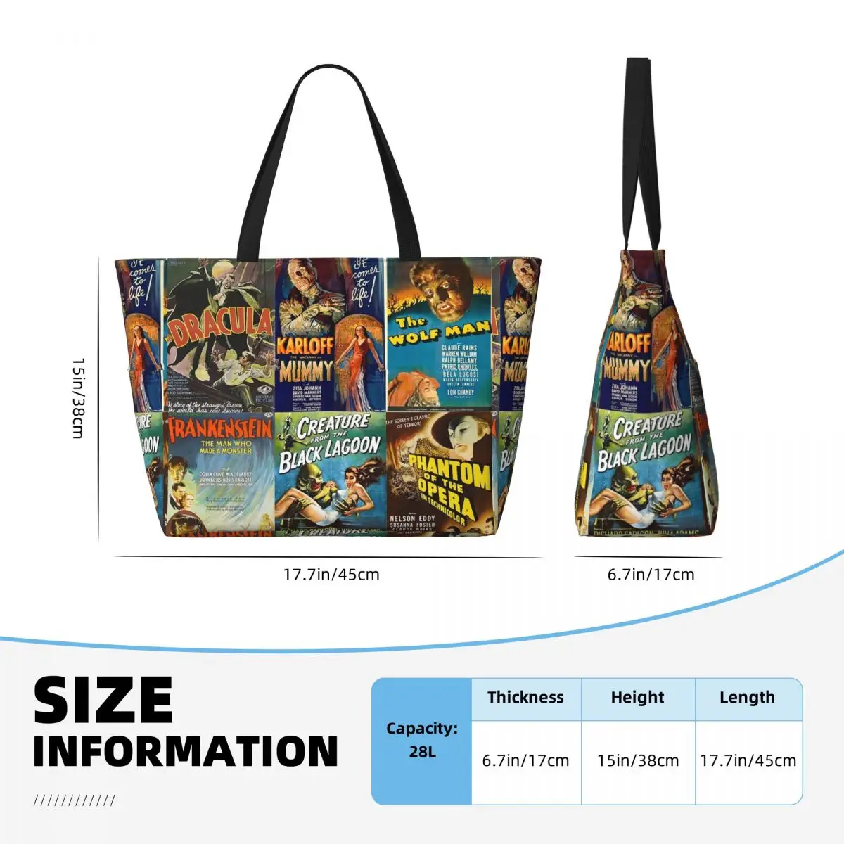 Universal Monsters Beach Tote  – обзор и цена Yoga Fitness Tote