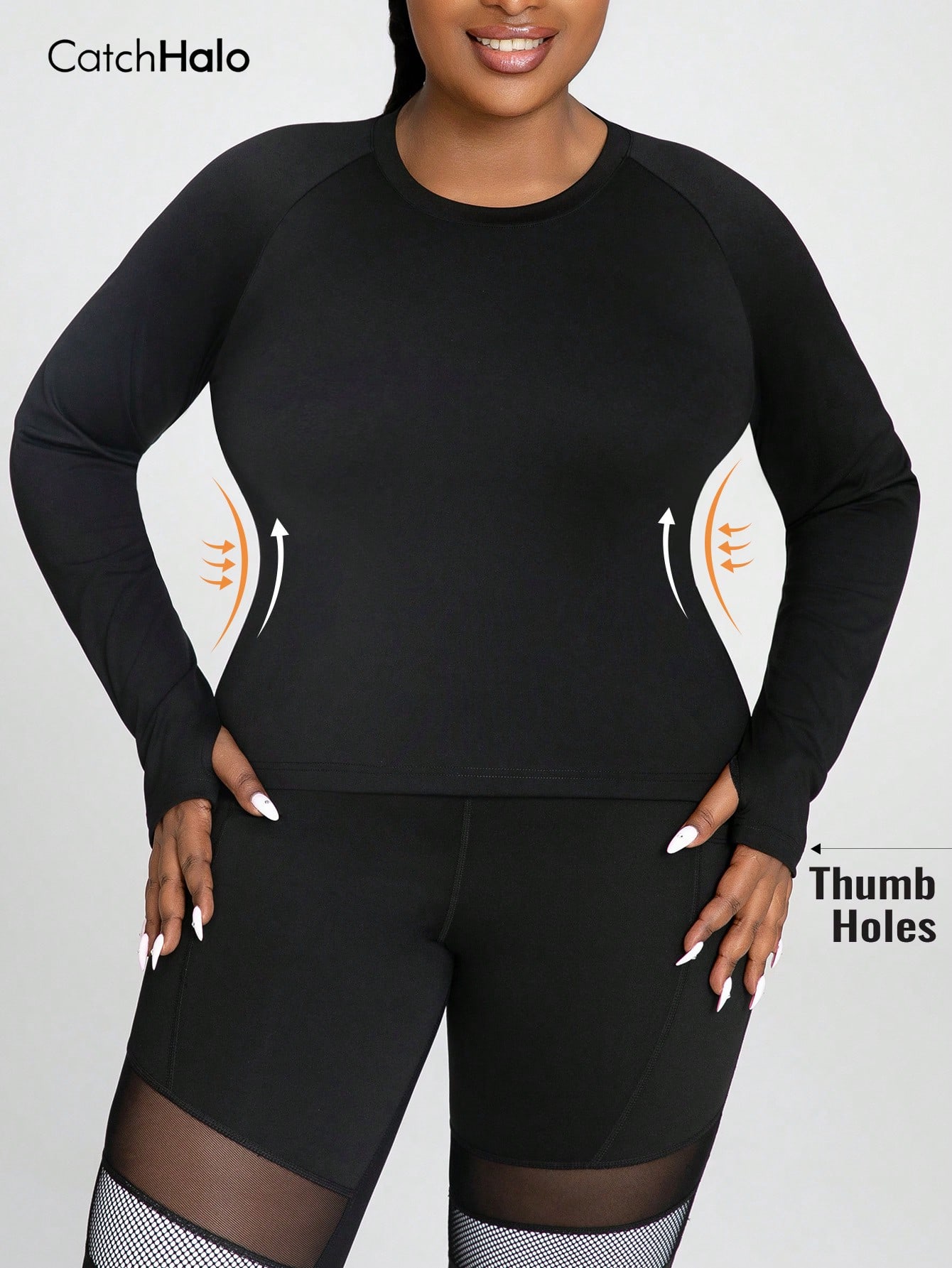 Women Plus Size Long Sleeve Yo – обзор и цена Yoga Fitness Plus