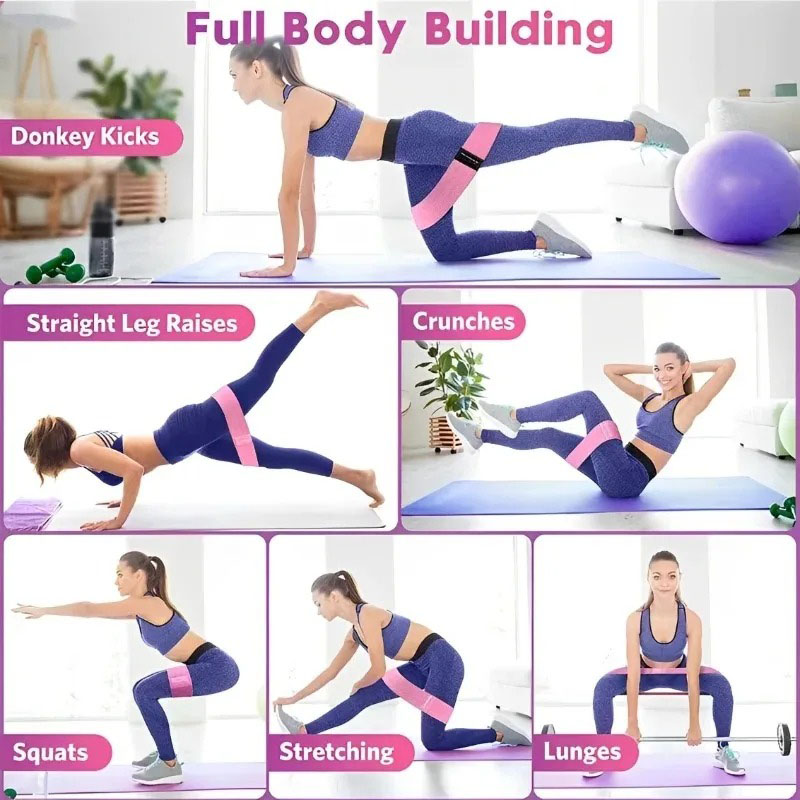 3Pcs Fabric Resistance Hip Boo – обзор и цена Yoga Fitness Trainer