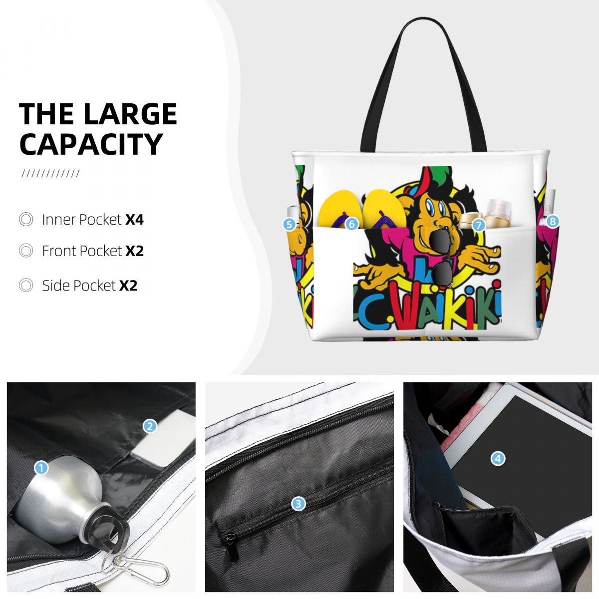 Monkey Lc Waikiki Singe Beach  – обзор и цена Yoga Fitness Tote