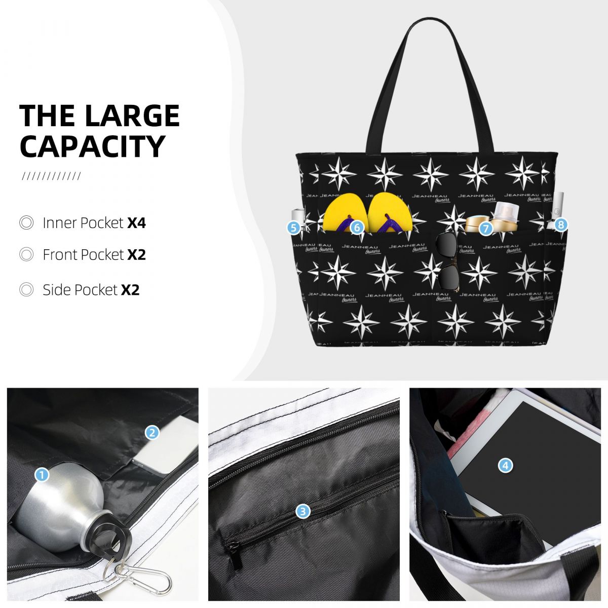Jeanneau Yachts Beach Tote Bag – обзор и цена Yoga Fitness Tote