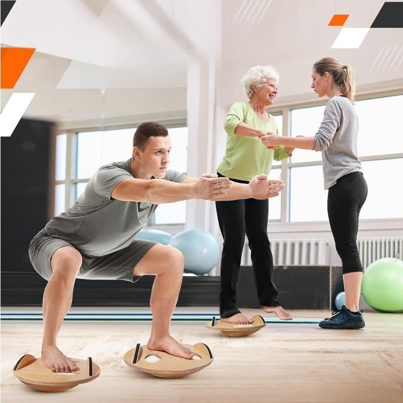Wooden Fitness Balance Board A – обзор и цена Yoga Fitness Trainer