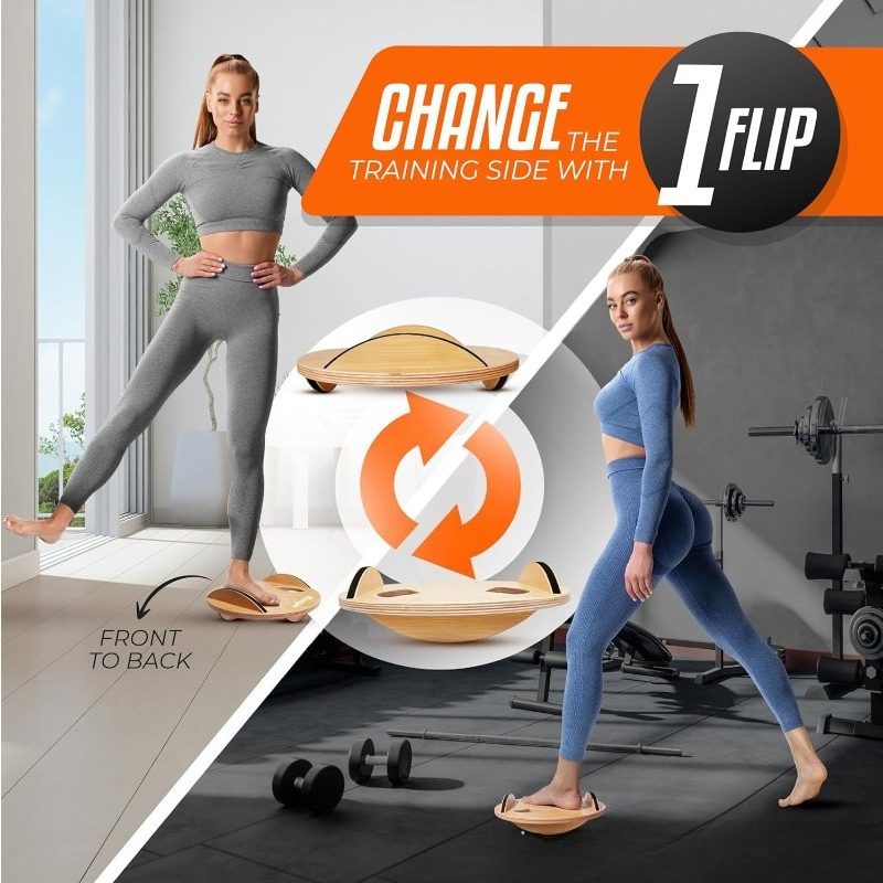 Wooden Fitness Balance Board A – обзор и цена Yoga Fitness Trainer
