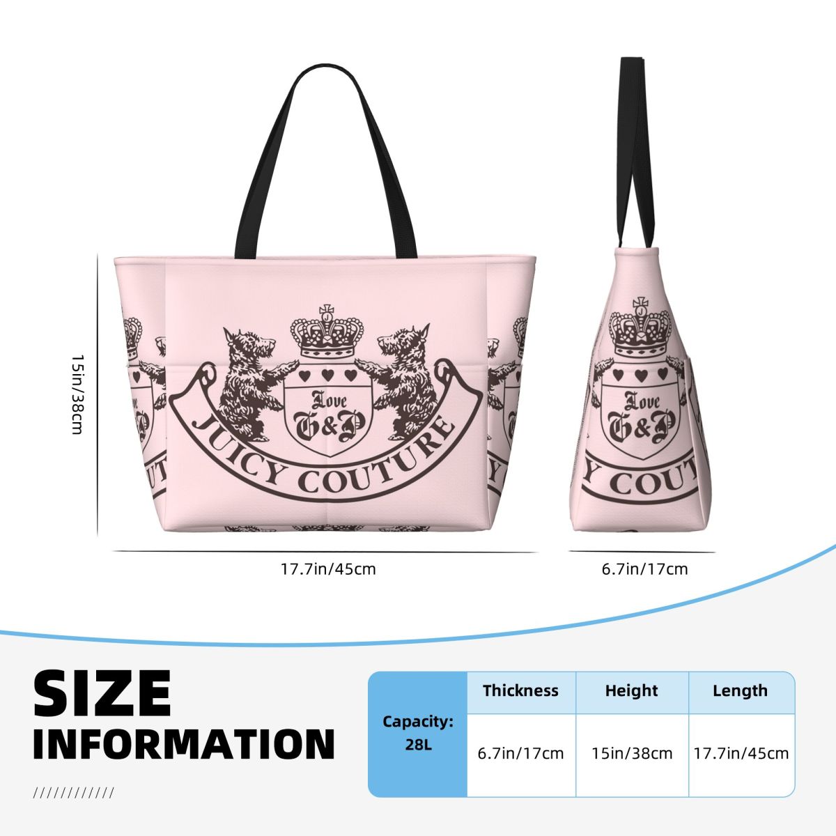 Y2k Juicy Couture Crest Beach  – обзор и цена Yoga Fitness Tote