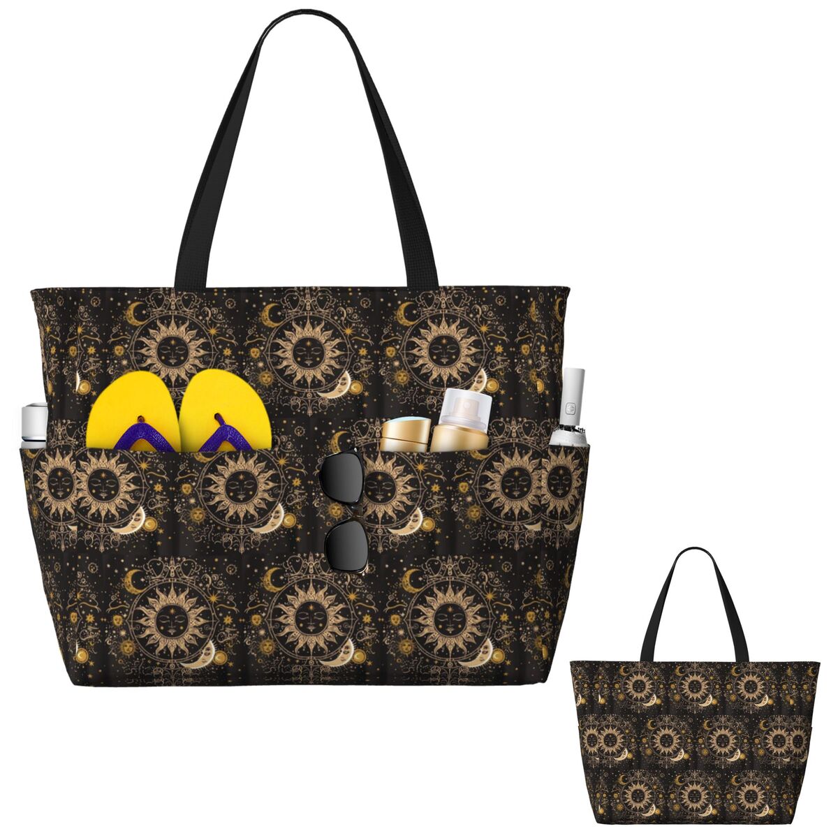 Boho Golden Crescent Moon And  – обзор и цена Yoga Fitness Tote