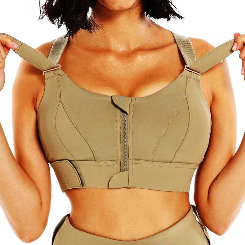 Front Zipper Women Sports Bra  – обзор и цена Yoga Fitness Plus