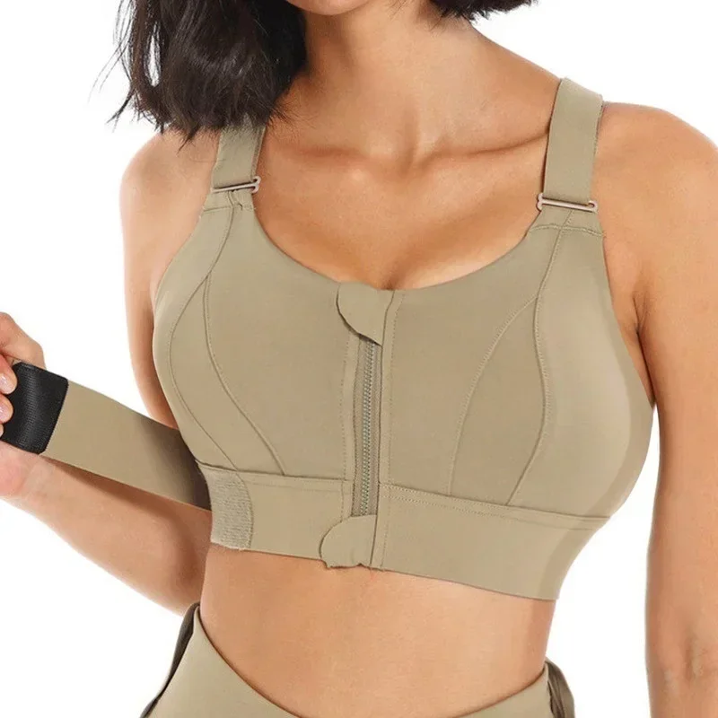 Front Zipper Women Sports Bra  – обзор и цена Yoga Fitness Plus