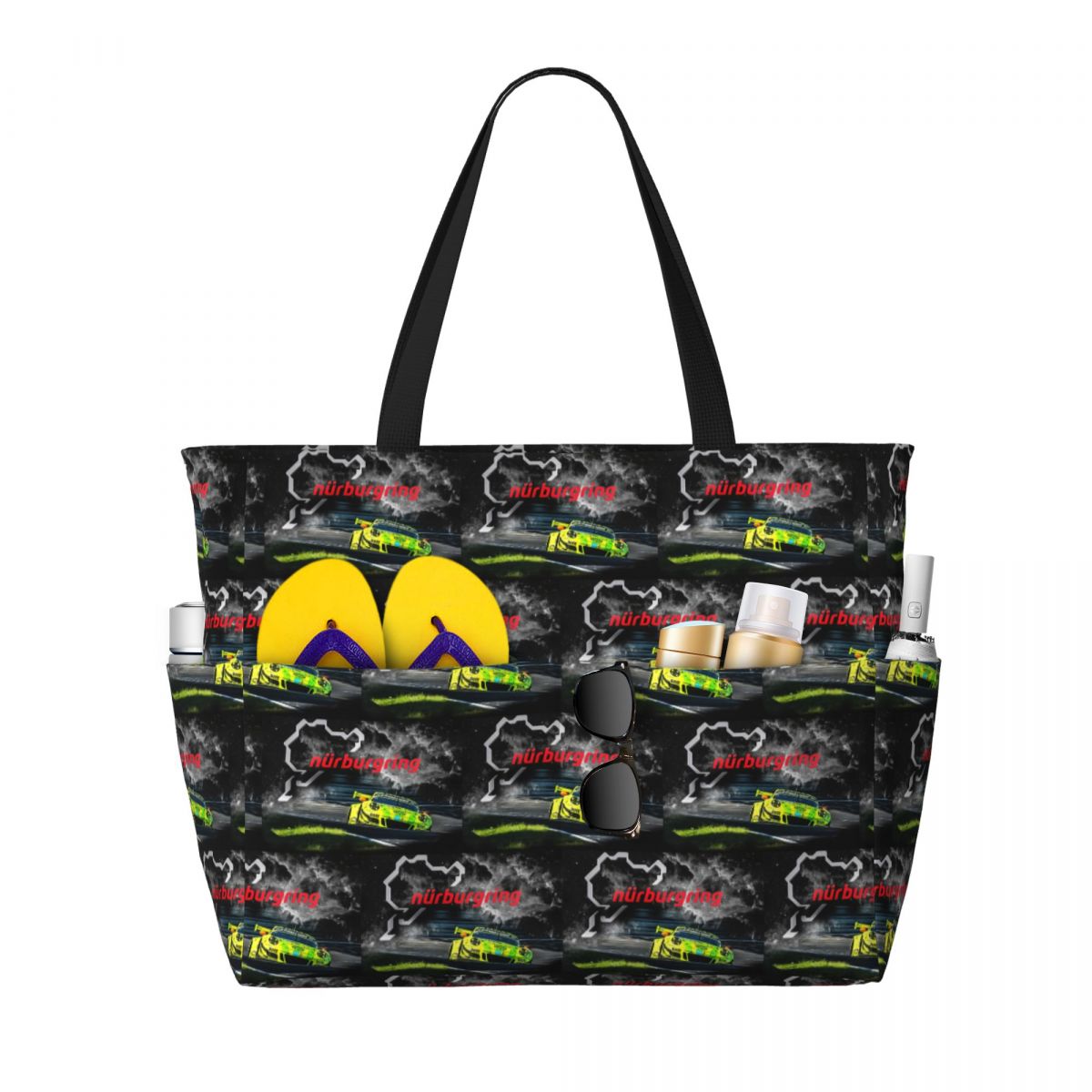 Nurburgring Print Beach Tote B – обзор и цена Yoga Fitness Tote