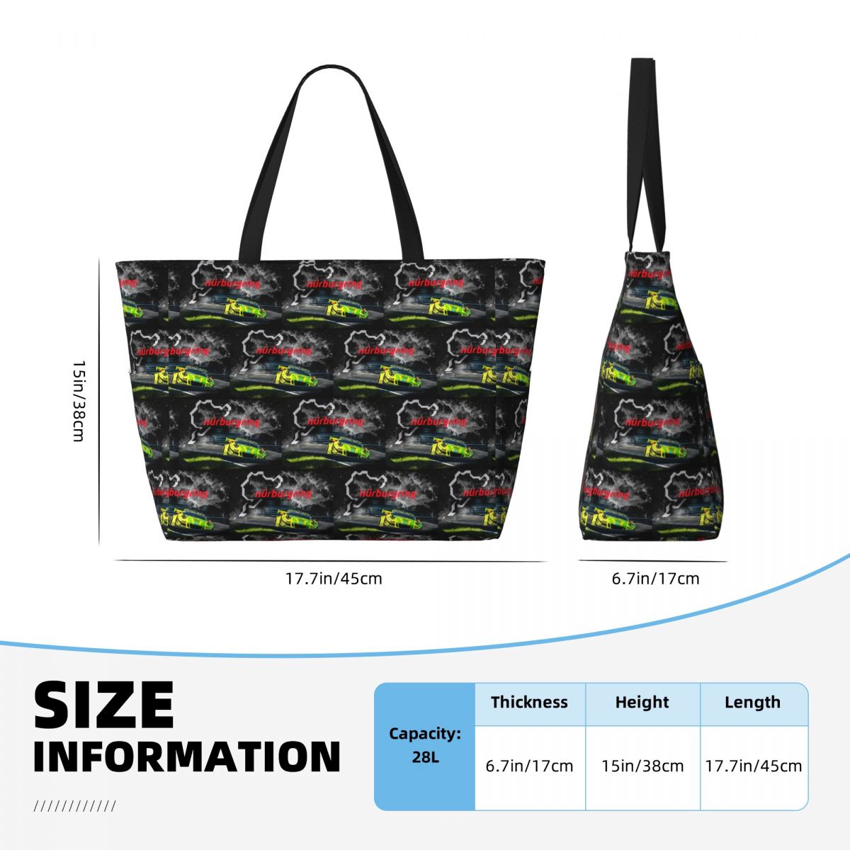 Nurburgring Print Beach Tote B – обзор и цена Yoga Fitness Tote