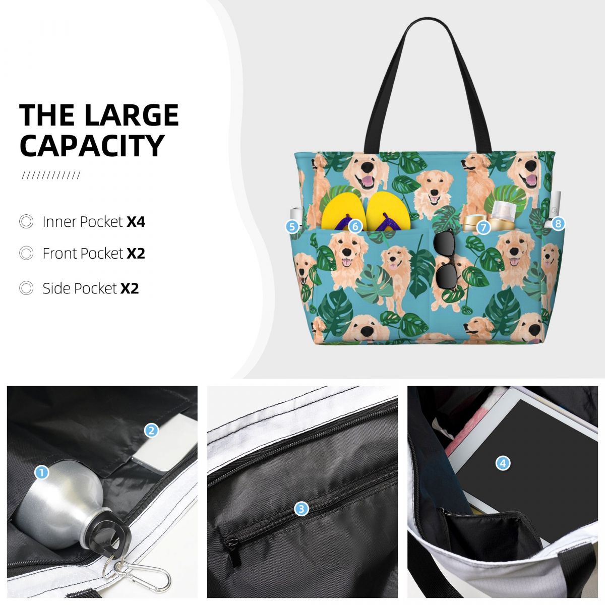 Golden Labrador Retriever Dog  – обзор и цена Yoga Fitness Tote