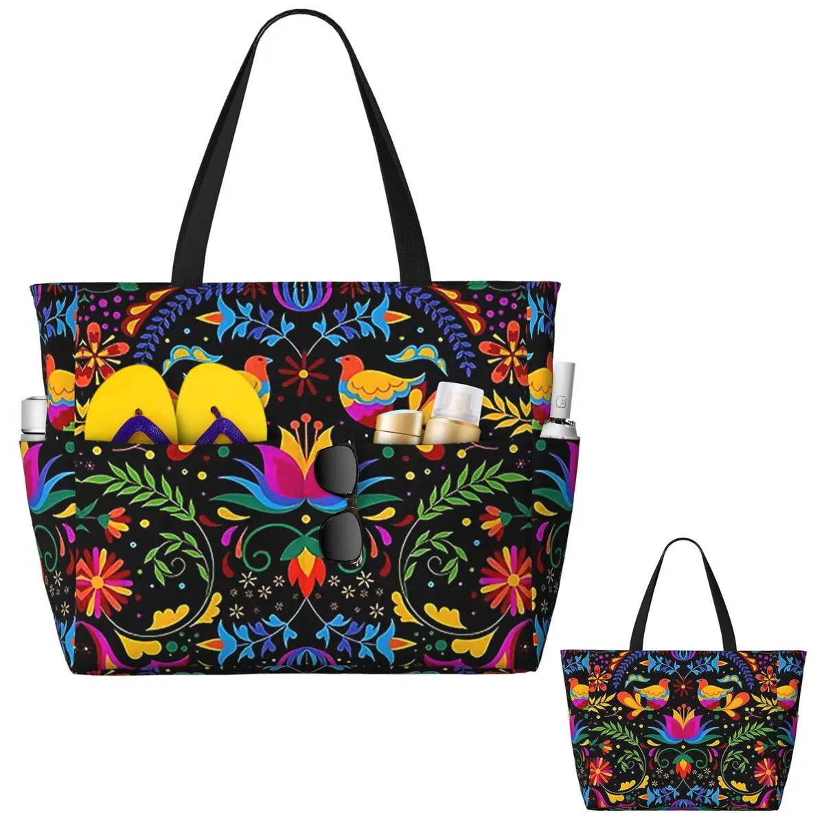 Mexican Flowers And Birds Beac – обзор и цена Yoga Fitness Tote