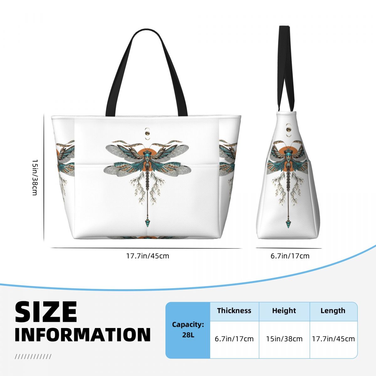 Dragon Fly Tattoo Beach Tote B – обзор и цена Yoga Fitness Tote