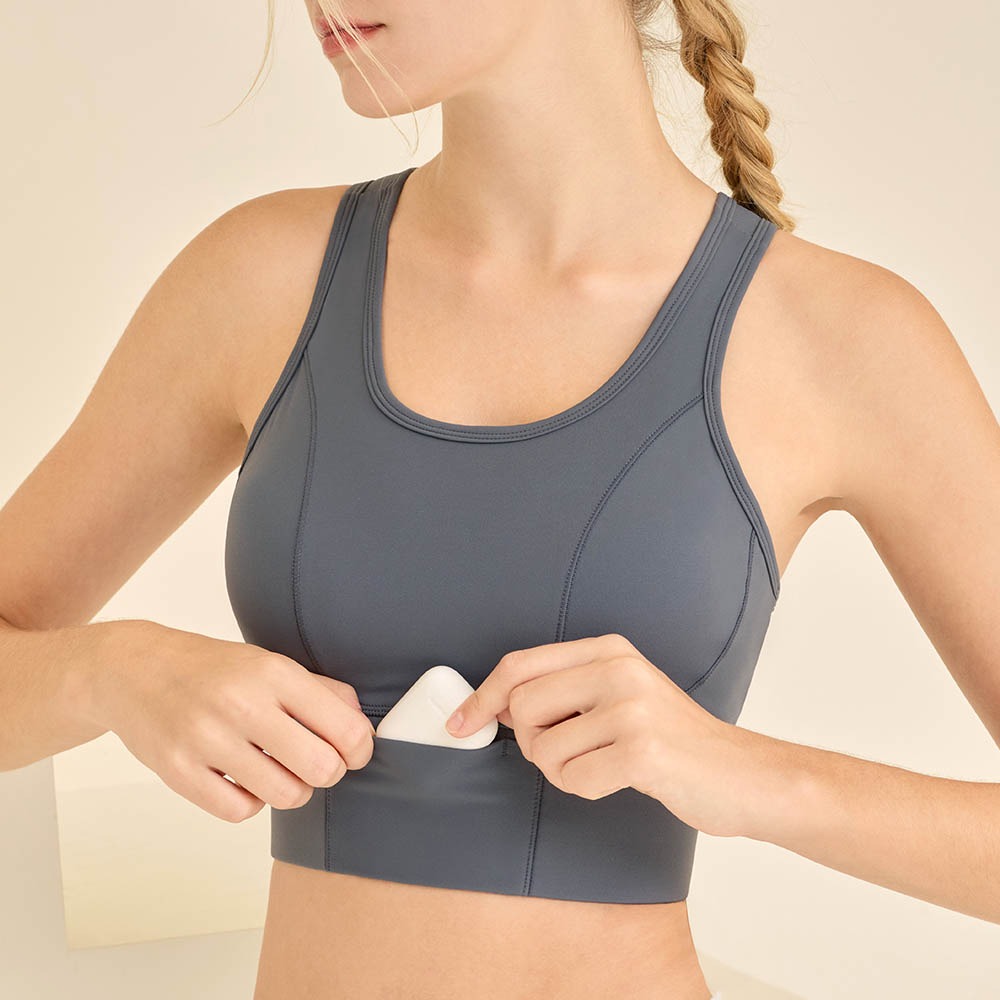 Longline Sports Bra with Pocke – обзор и цена Yoga Fitness Plus